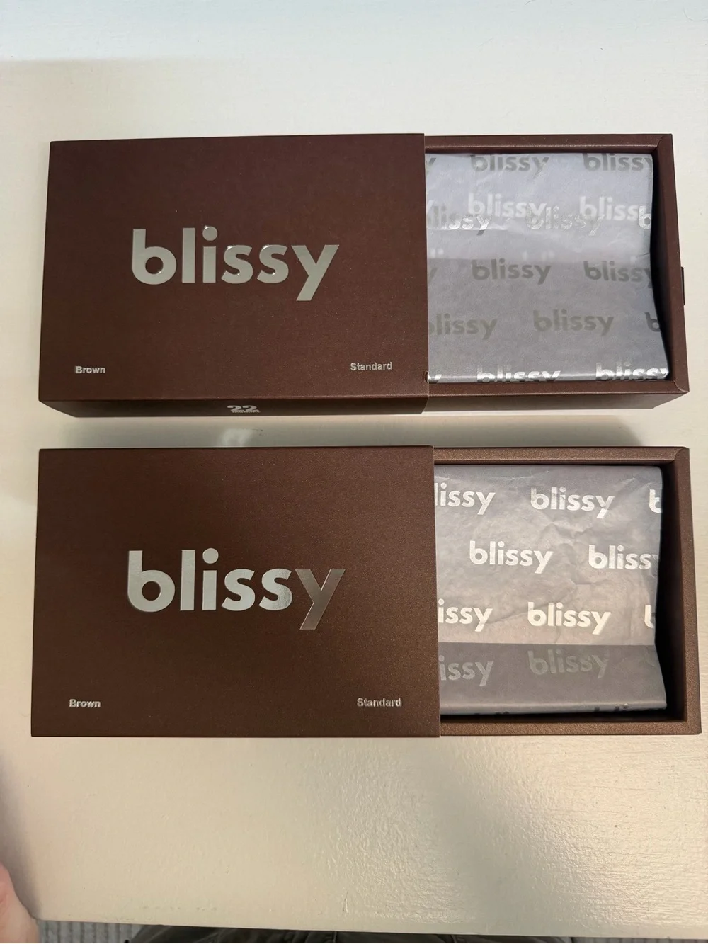 Blissy Brown Standard Size pillow case - Brand New